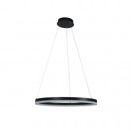 Oriel Lighting-CRONUS.60 Modern LED Halo Pendant - Black / White